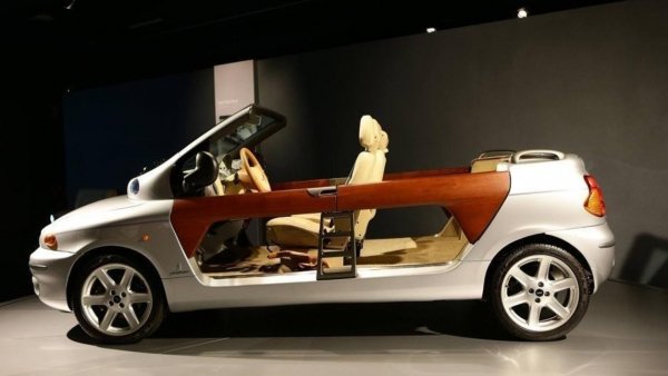 Тази екзотична версия на иначе не особено вдъхновяващата Multipla е подарък за Аниели от ателието Pininfarina. Под капака е двулитров мотор от Alfa Romeo. 
